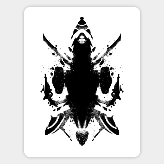 Firefly Inkblot Magnet by victorsbeard